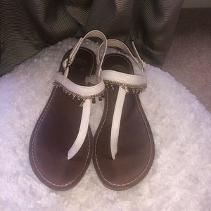 sandals with dangling jewels